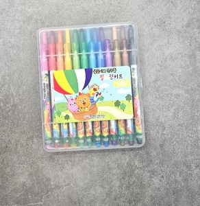 어린이 아동 색연필 컬러링키트 총24색 그리기 도구